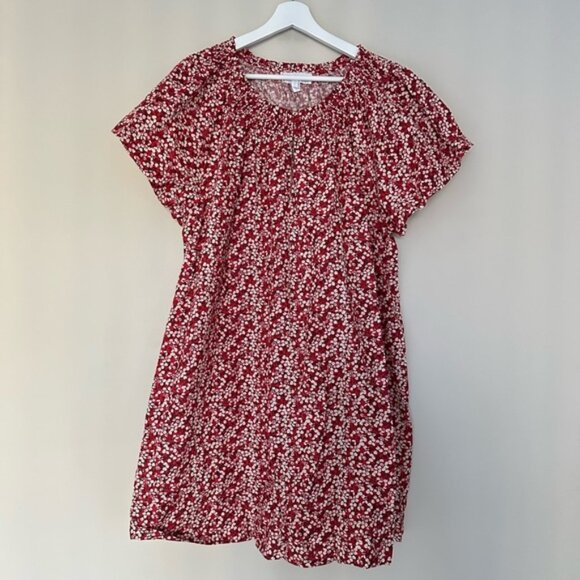 APIECE APART Red Deia Floral Mini Dress size L - Picture 3 of 8